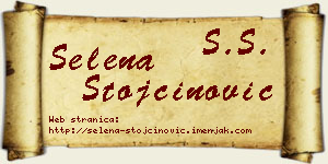 Selena Stojčinović vizit kartica
